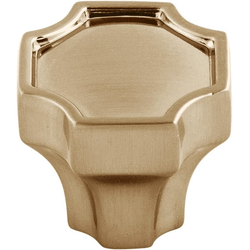 1-1/4 Inch Length Monarch Square Cabinet Knob, Champagne Bronze