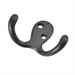 Double Utility Coat Hook Vintage Bronze