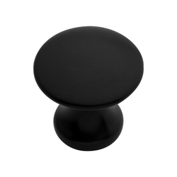 Modus 1 Inch Diameter Matte Black Cabinet Knob