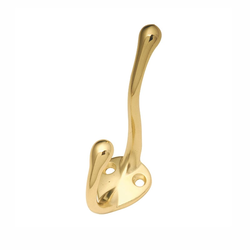 26% OFF Double Vertical Utility Coat Hook Polished Brass