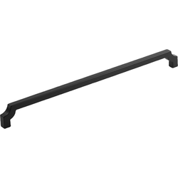 12 Inch Center to Center Monarch Cabinet Pull, Matte Black