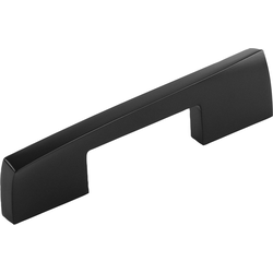 3 Inch &amp; 3-3/4 Inch (96mm) Center to Center Flex Cabinet Pull, Matte Black