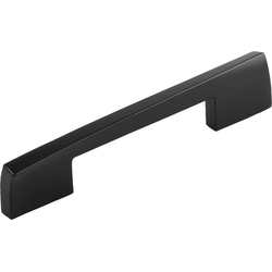 5-1/16 Inch (128mm) Center to Center Flex Cabinet Pull, Matte Black