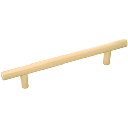 5-1/16 Inch (128mm) Center to Center Contemporary Bar Pulls Cabinet Pull, Royal Brass (10 Pack)