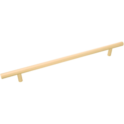 10-1/16 Inch (256mm) Center to Center Contemporary Bar Pulls Cabinet Pull, Royal Brass (5 Pack)