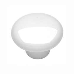 English Cozy Knob 1-1/2 inch Diameter White