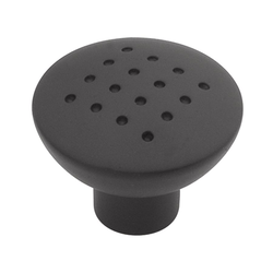Metropolis 1-1/4 Inch Diameter Matte Black Cabinet Knob