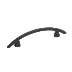 Metropolis 2-1/2 Inch Center to Center Matte Black Cabinet Pull