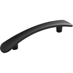 3-3/4 Inch (96mm) Center to Center Vale Cabinet Pull, Matte Black