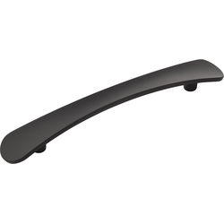 5-1/16 Inch (128mm) Center to Center Vale Cabinet Pull, Matte Black