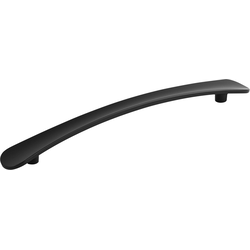 7-9/16 Inch (192mm) Center to Center Vale Cabinet Pull, Matte Black
