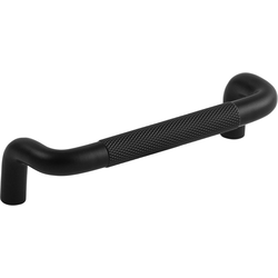 3-3/4 Inch (96mm) Center to Center Verge Cabinet Pull, Matte Black