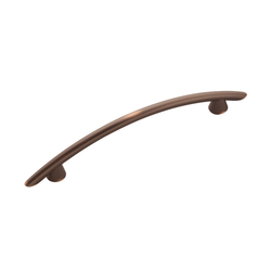 Metropolis 3-3/4 Inch Center to Center Oil Rubbed Bronze Highlighted Cabinet Pull