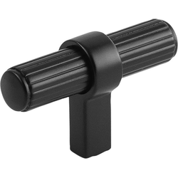 2-3/8 Inch Length Sinclaire Cabinet T-Knob, Matte Black