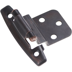 3/8 Inch Offset Surface Self-Closing Hinge, Pair, Vintage Bronze
