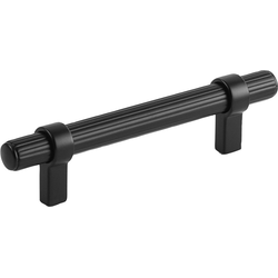 3-3/4 Inch (96mm) Center to Center Sinclaire Cabinet Pull, Matte Black