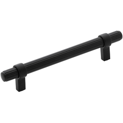 5-1/16 Inch (128mm) Center to Center Sinclaire Cabinet Pull, Matte Black