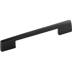 6-5/16 Inch (160mm) Center to Center Flex Cabinet Pull, Matte Black