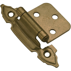 Surface Self-Closing Hinge, Pair, Lancaster Hand Polished