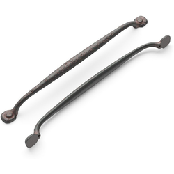 Refined Rustic Pull 12 inch Center to Center Rustic Iron