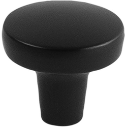 1-5/16 Inch Diameter Emerge Round Cabinet Knob, Matte Black