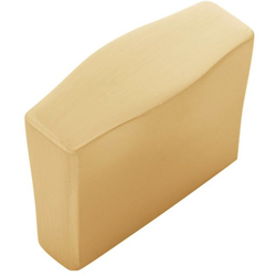 1-3/4 Inch Length Emerge Cabinet Knob, Brushed Golden Brass