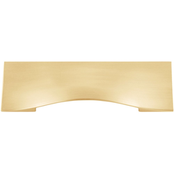 3-3/4 Inch (96mm) Center to Center Emerge Cabinet Cup Pull, Brushed Golden Brass
