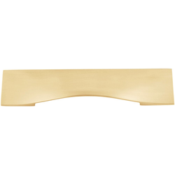 5-1/16 Inch (128mm) Center to Center Emerge Cabinet Cup Pull, Brushed Golden Brass