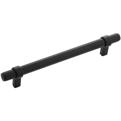 6-5/16 Inch (160mm) Center to Center Sinclaire Cabinet Pull, Matte Black