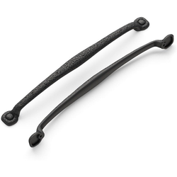 Refined Rustic Appliance Pull 18 inch Center to Center Black Iron