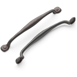 Refined Rustic Appliance Pull 12 inch Center to Center Rustic Iron