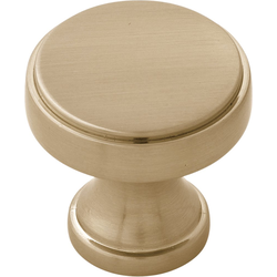 1-1/4 Inch Diameter Brownstone Round Cabinet Knob, Champagne Bronze