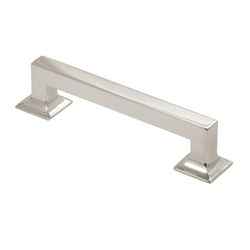 Studio 5-1/16 Inch Center to Center Bright Nickel Cabinet Pull