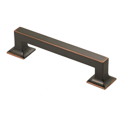 Studio 5-1/16 Inch Center to Center Oil Rubbed Bronze Highlighted Cabinet Pull