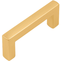 3 Inch Center to Center Coventry Pull, Brushed Golden Brass