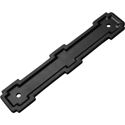 5-1/16 Inch (128mm) Center to Center Coventry Pull Backplate, Matte Black