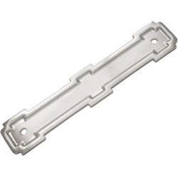 5-1/16 Inch (128mm) Center to Center Coventry Pull Backplate, Satin Nickel