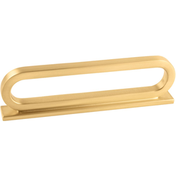 3 Inch &amp; 3-3/4 Inch (96mm) Center to Center Corsa Pull, Brushed Golden Brass
