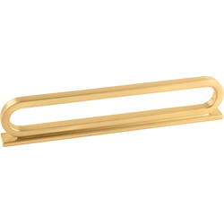 5-1/16 Inch (128mm) &amp; 6-5/16 Inch (160mm) Center to Center Corsa Pull, Brushed Golden Brass