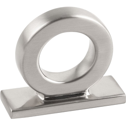 1-3/4 Inch Length Corsa Ring Knob, Satin Nickel