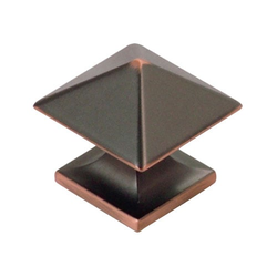Studio 1-1/4 Inch Diameter Oil Rubbed Bronze Highlighted Cabinet Knob