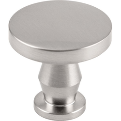 1-1/4 Inch Diameter Anders Round Cabinet Knob, Satin Nickel