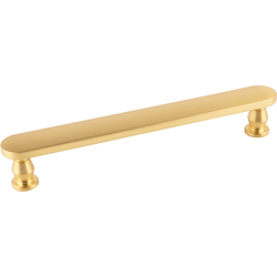 6-5/16 Inch (160mm) Center to Center Anders Pull, Brushed Golden Brass