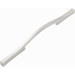 5-1/16 Inch (128mm) &amp; 6-5/16 Inch (160mm) Center to Center Emerge Pull, Polished Nickel