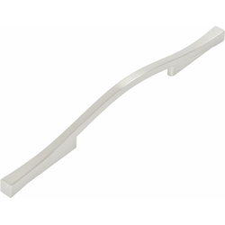 5-1/16 Inch (128mm) &amp; 6-5/16 Inch (160mm) Center to Center Emerge Pull, Satin Nickel
