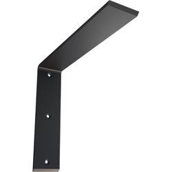 2-1/2 Inch Width x 12 Inch Depth x 10 Inch Height Countertop Support Steel Heavy Duty Bracket, Powder Coated Black