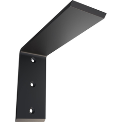 2-1/2 Inch Width x 8 Inch Depth x 6 Inch Height Countertop Support Steel Heavy Duty Bracket, Powder Coated Black