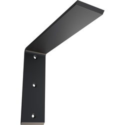 2-1/2 Inch Width x 10 Inch Depth x 8 Inch Height Countertop Support Steel Heavy Duty Bracket, Powder Coated Black