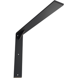 9% OFF 2-1/2 Inch Width x 20 Inch Depth x 14 Inch Height Countertop Support Steel Heavy Duty Bracket with Gusset, Powder Coated Black