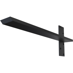9% OFF 2-1/2 Inch Width x 20 Inch Depth Floating Steel Heavy Duty Wall Mount Bracket, Powder Coated Black